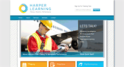 Desktop Screenshot of harperlearning.com